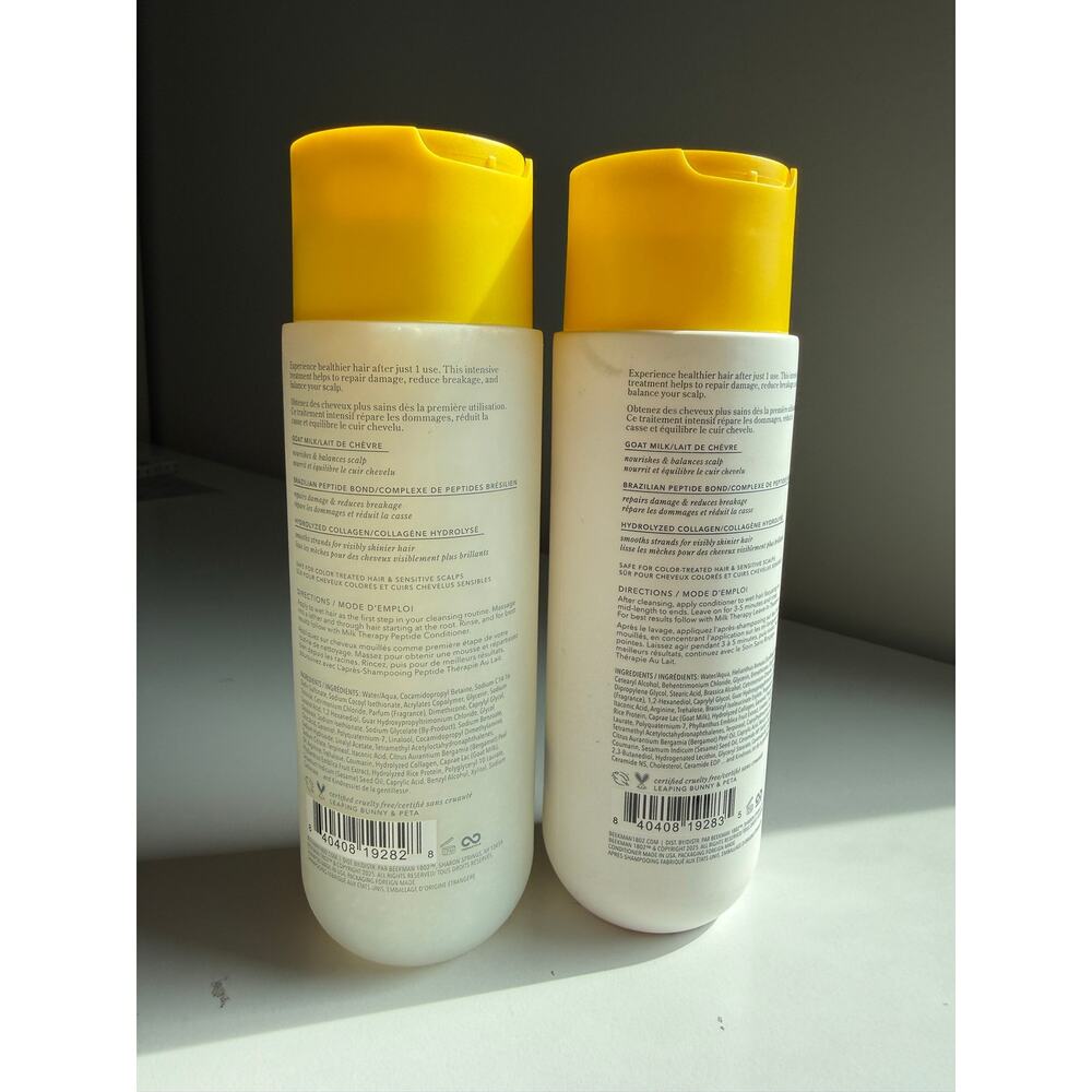 $57 New Beekman 1802 Milk Therapy Peptide Shampoo & Conditioner Bundle 8 oz ea - Picture 3 of 4